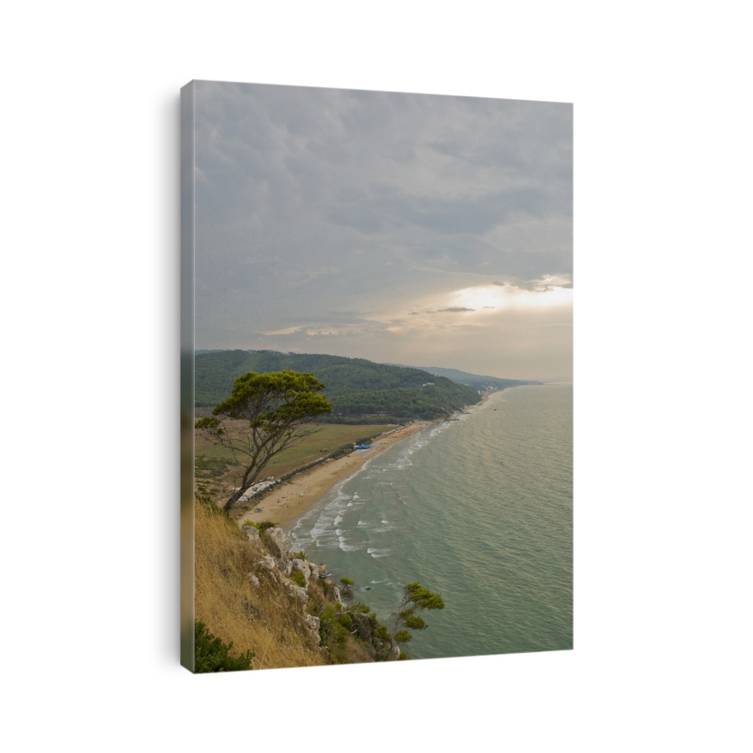 Seascape in the Gargano Peninsula, Italy, region of Puglia.