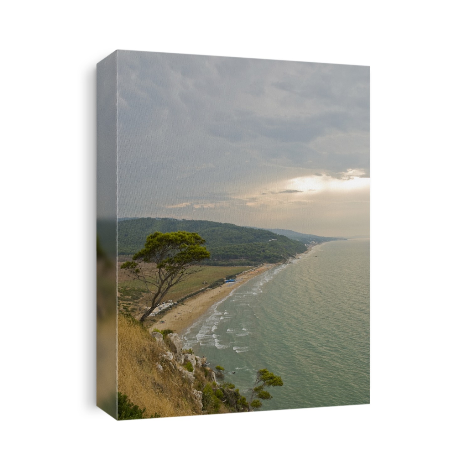 Seascape in the Gargano Peninsula, Italy, region of Puglia.